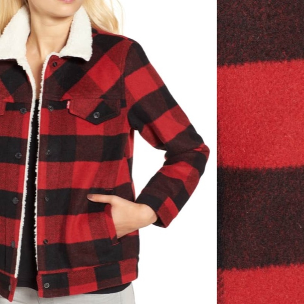 Levi’s Boyfriend Buffalo Check Trucker Jacket